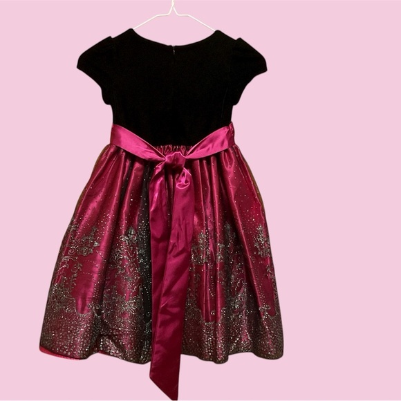 HOLIDAY DRESS BY LOVE, LITTLE GIRLS SIZE 7, WORN ONCE - Picture 2 of 4